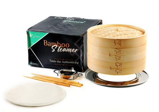 Classic Bamboo Steamer – 10”