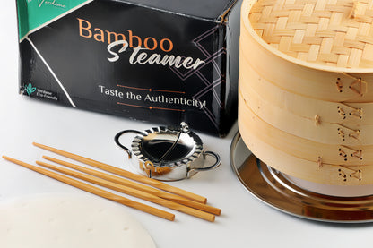 Classic Bamboo Steamer – 10”